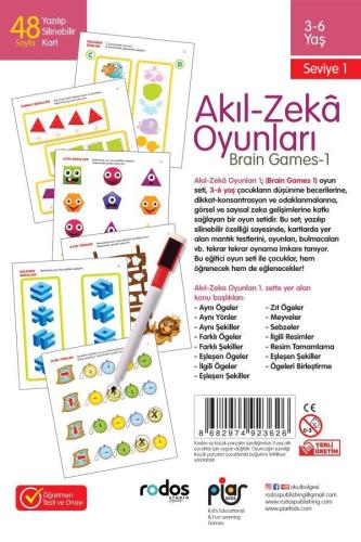 Akıl-Zeka Oyunları-Seviye 1