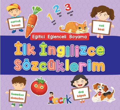 Eğitici Eğlenceli Boyama İlk İngilizce Sözcüklerim