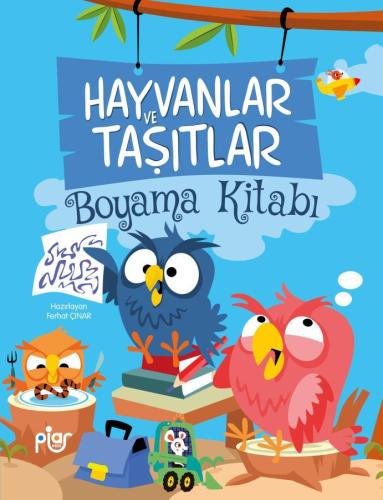 Hayvanlar ve Taşıtlar Boyama Kitabı